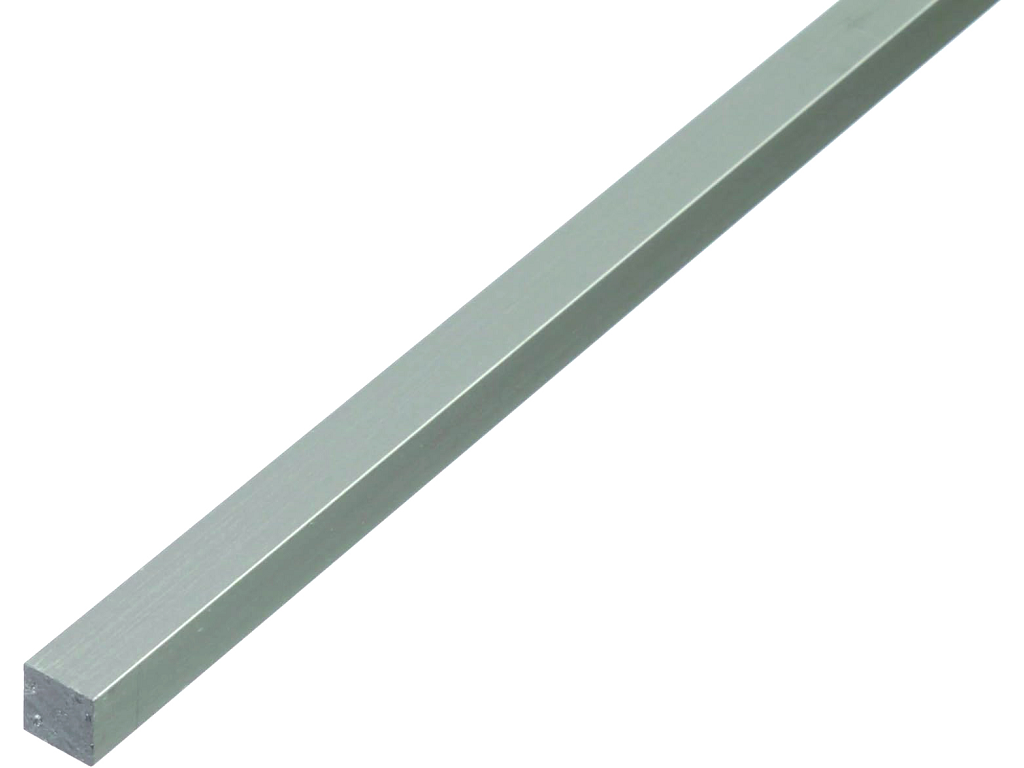 Profilo Quadro Pieno cm.200 Alluminio Anodizzato Argento Opaco mm.8x8 | AL.GO - immagine 1